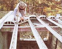 ceiling with hollow blocks Hohlblockdecke
