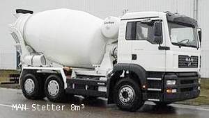 MAN Stetter Mixer trucks